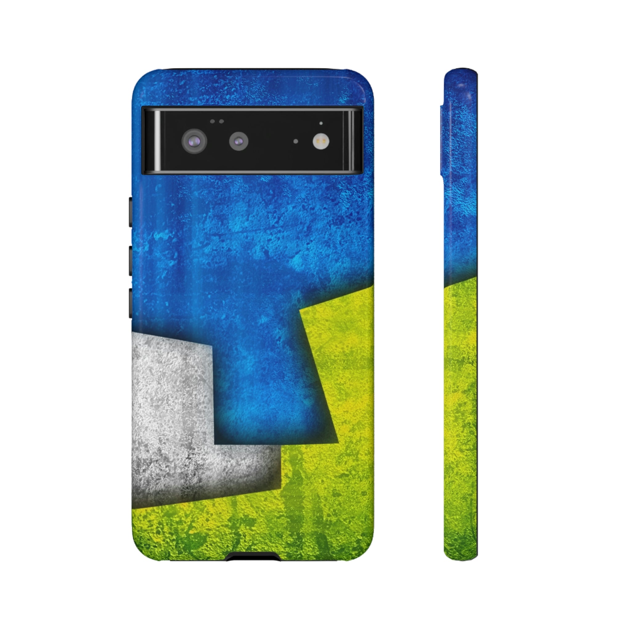 Blue Abstract Art Android Case (Protective) Google Pixel 6 Glossy Phone Case