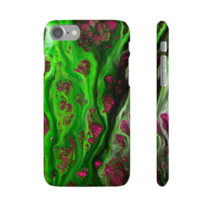 Toxic Green Ink Art iPhone Case (Slim) iPhone 7 Matte Phone Case