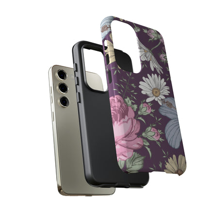 Purple Grass Vintage Flower Samsung Case (Protective) Phone Case