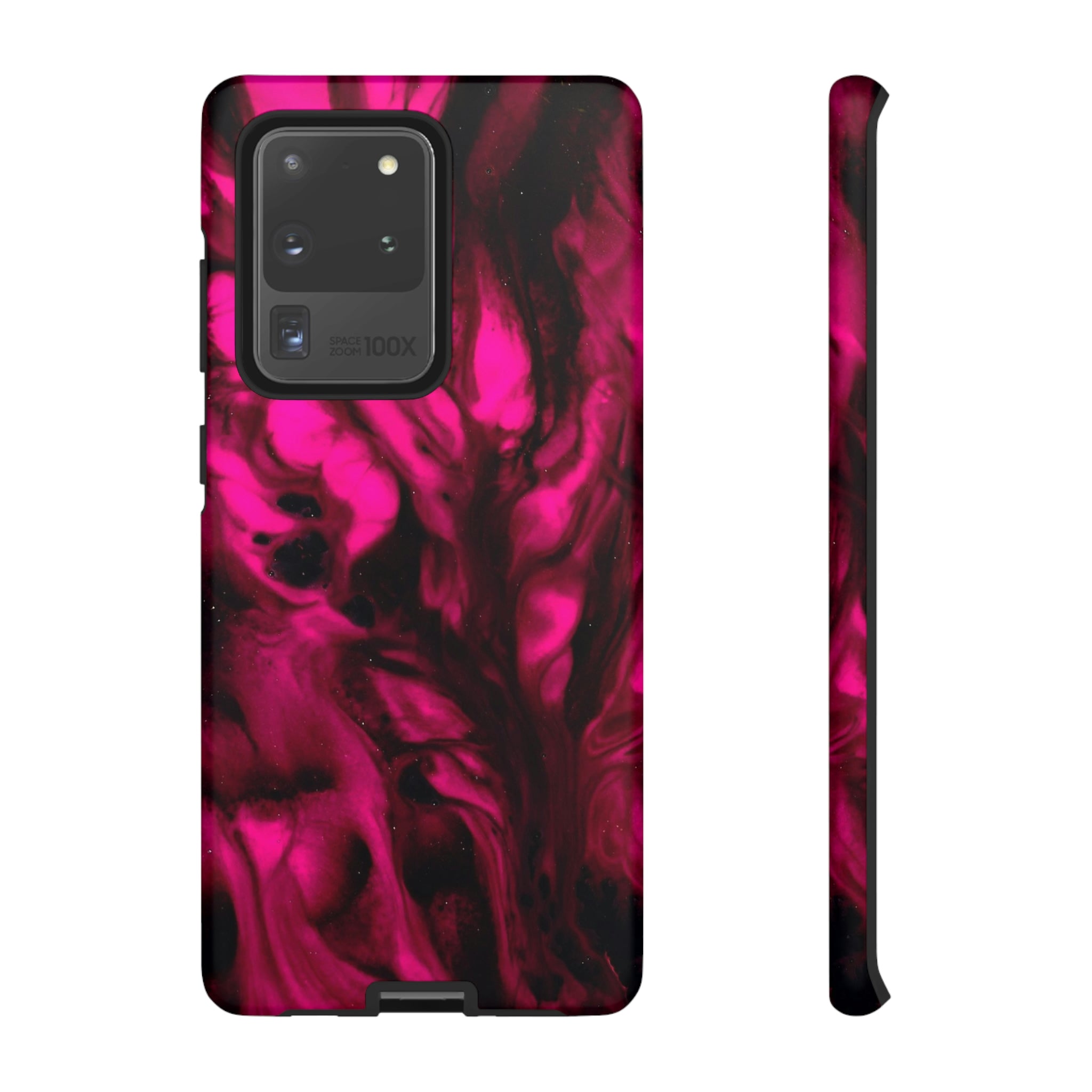 Bright Pink Ink Art Android Case (Protective) Samsung Galaxy S20 Ultra Matte Phone Case