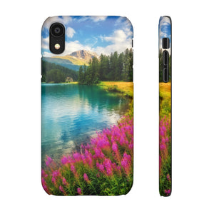 Fantastic Azure Alpine Lake Samsung/iPhone (Slim) Phone Case