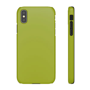 Citron Yellow iPhone Case (Slim) iPhone XS Glossy Phone Case