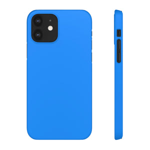 Dodger Blue iPhone Case (Slim) iPhone 12 Matte Phone Case