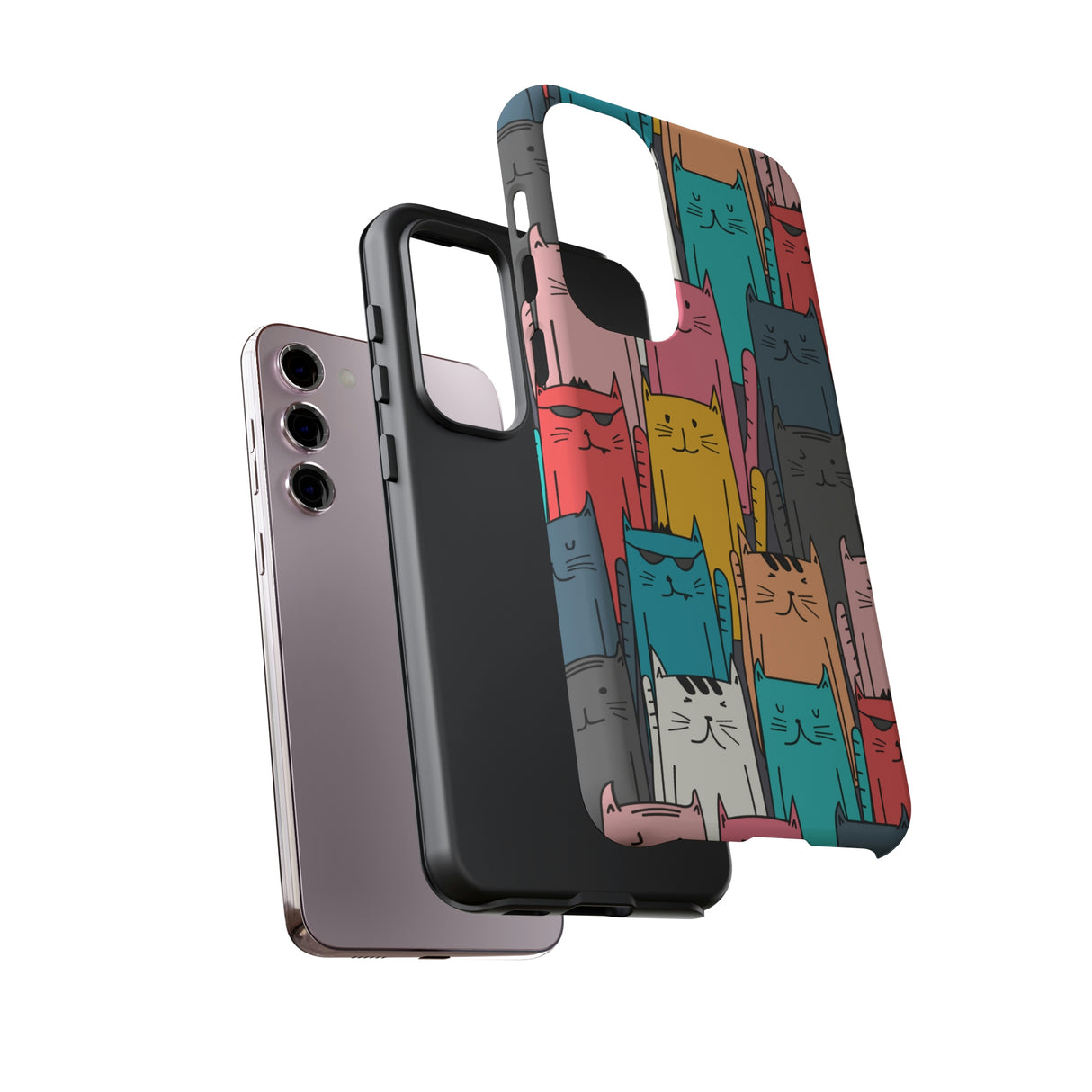 Colorful Cats Android Case (Protective) Phone Case