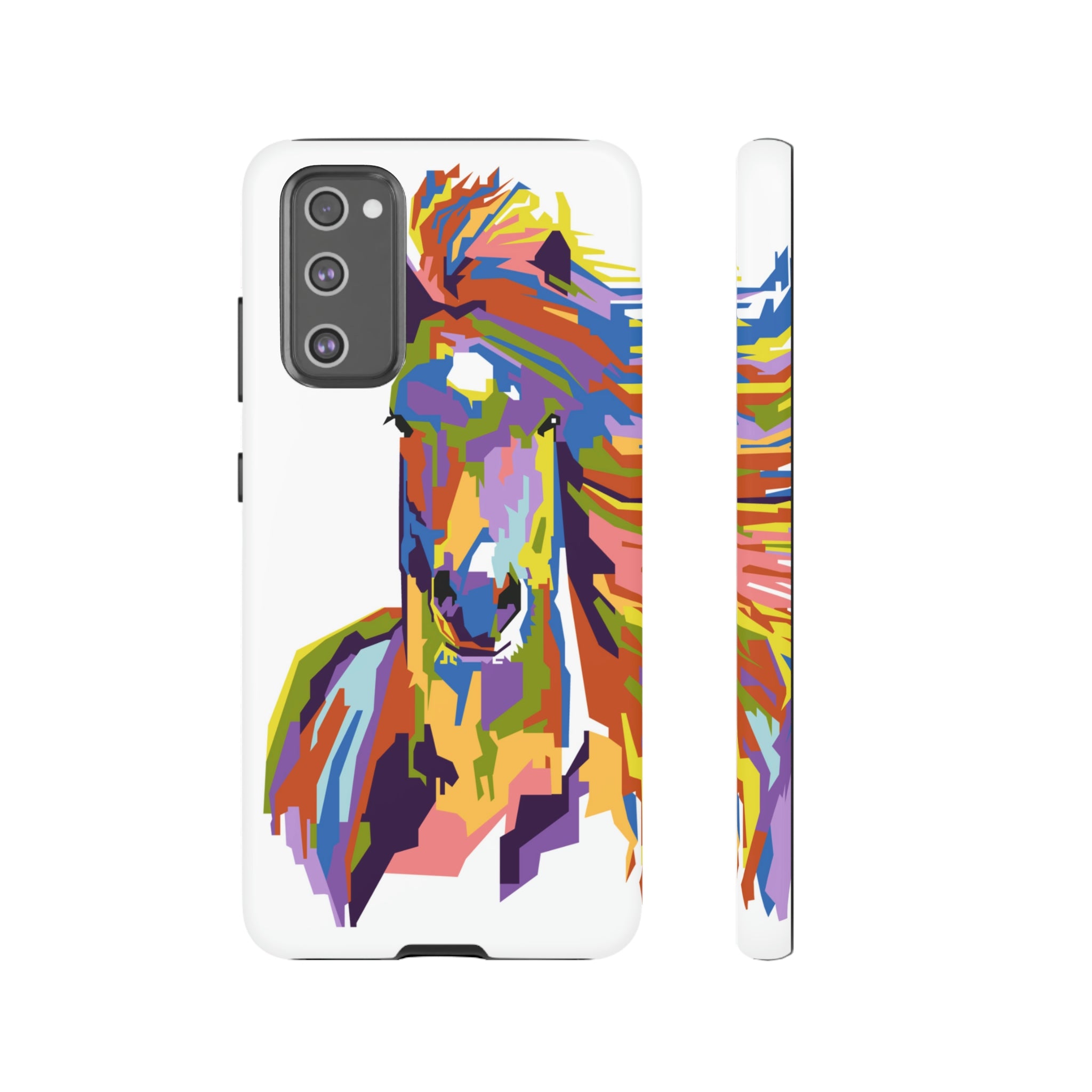 Horse Abstract Art Android Case (Protective) Samsung Galaxy S20 FE Matte Phone Case