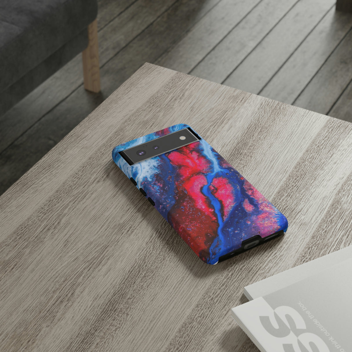 Red n Blue Ink Art Android Case (Protective) Phone Case