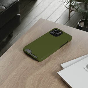 Army Green iPhone Case (Card) Phone Case