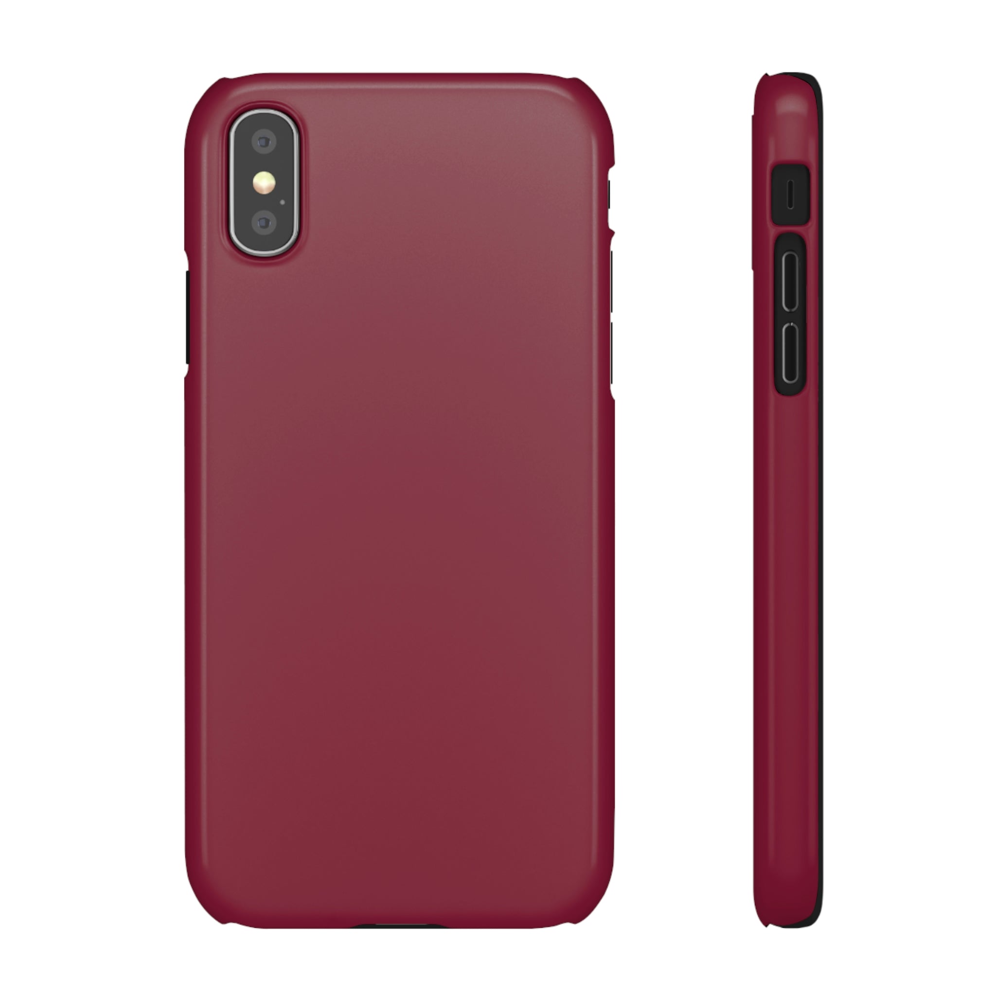 Claret Red iPhone Case (Slim) iPhone XS Glossy Phone Case