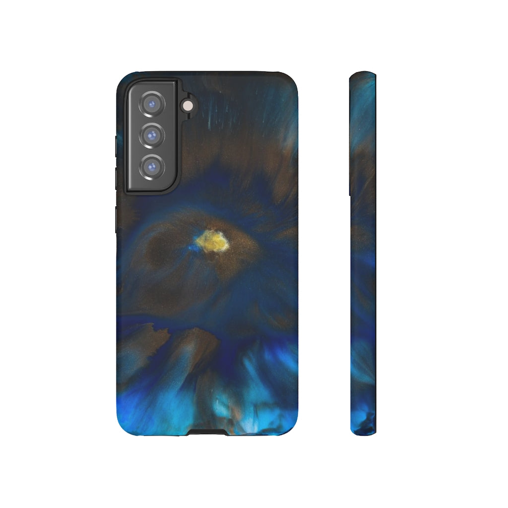 Space Galaxy Ink Art Android Case (Protective) Samsung S21 FE Matte Phone Case