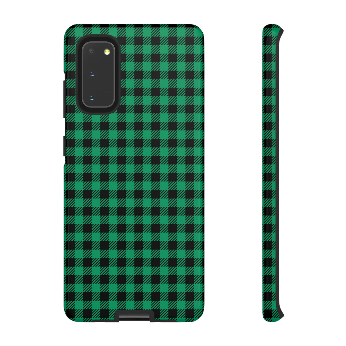 Green Flannel Android Case (Protective) Samsung Galaxy S20 Glossy Phone Case