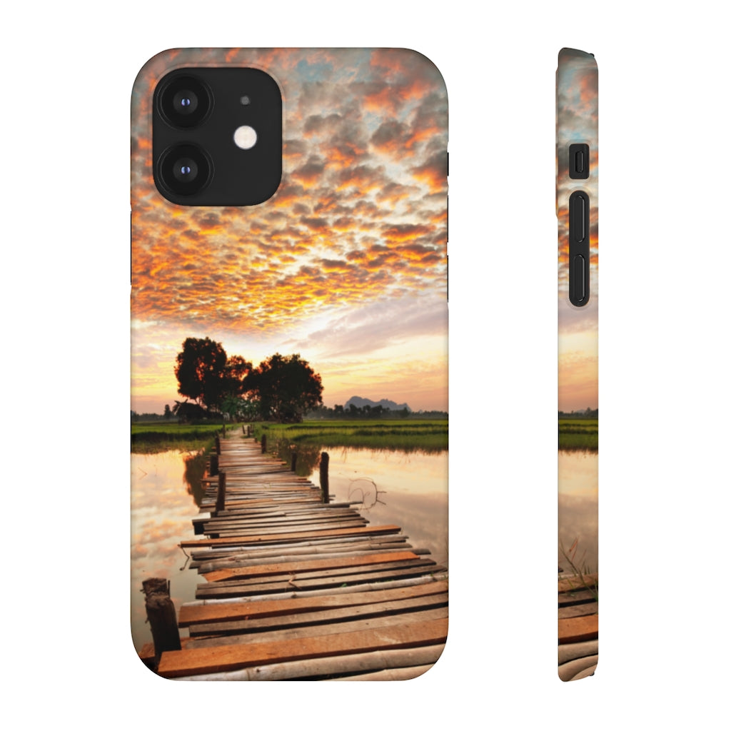 Sunset on the Tropical River Samsung/iPhone (Slim) Phone Case