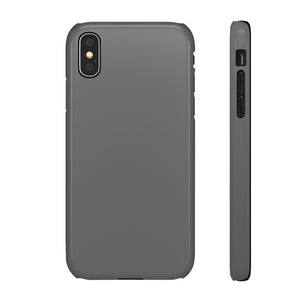 Dim Gray iPhone Case (Slim) iPhone X Glossy Phone Case