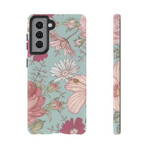 Hibiscus Vintage Flower Samsung Case (Protective) Samsung Galaxy S21 Matte Phone Case