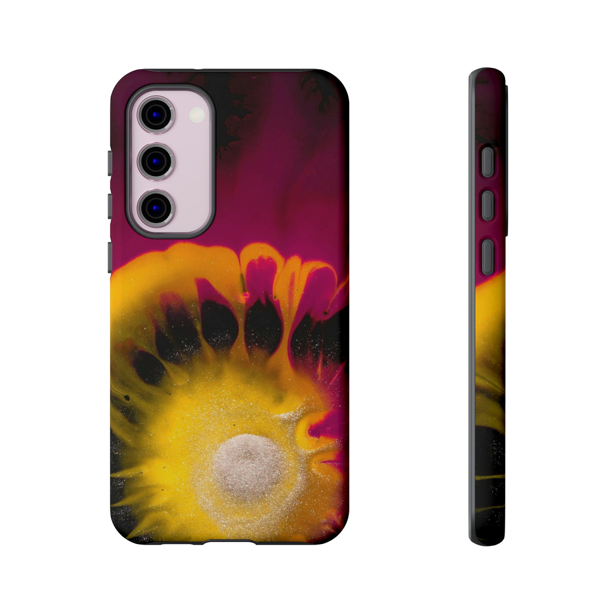 Deep Purple Ink Art Android Case (Protective) Samsung Galaxy S23 Plus Matte Phone Case