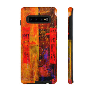 Red Oil Painting Android Case (Protective) Samsung Galaxy S10 Glossy Phone Case