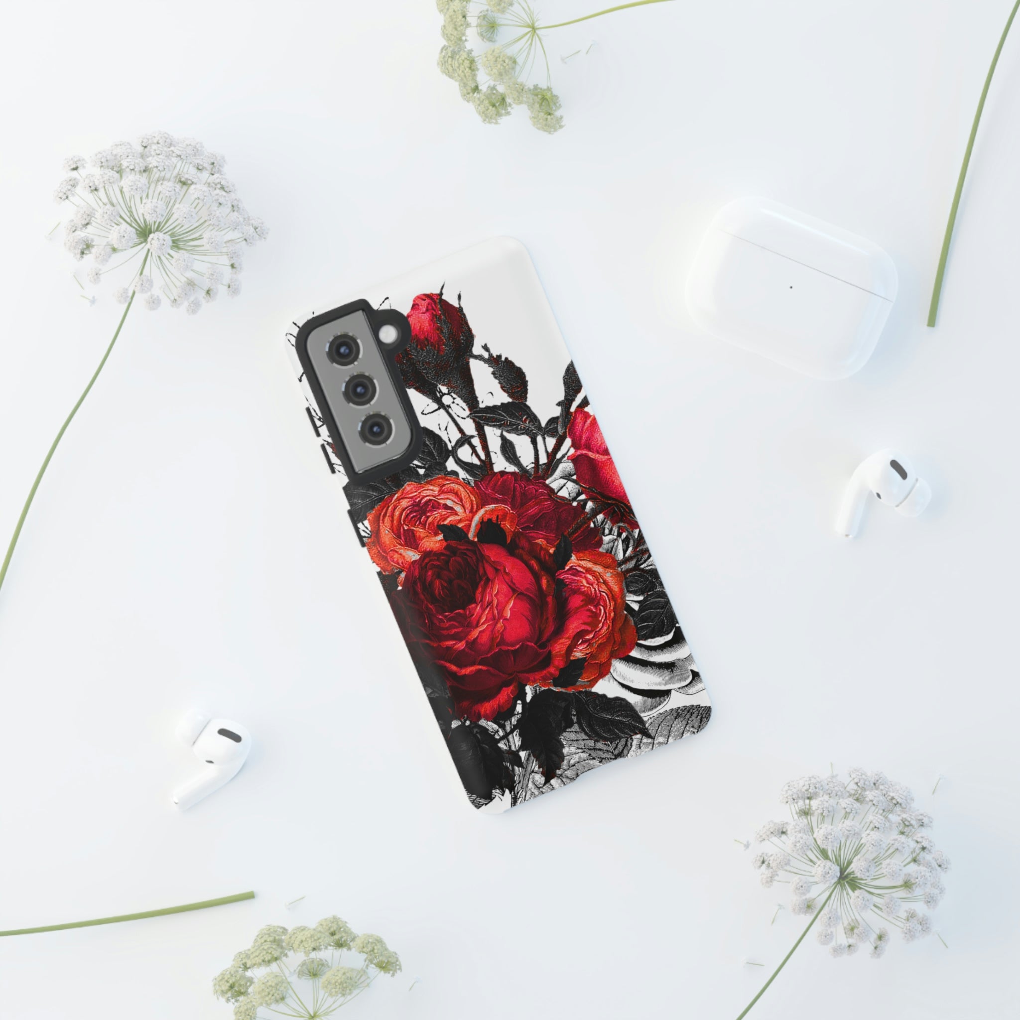 Serarose Gothic Flower Samsung Case (Protective) Phone Case