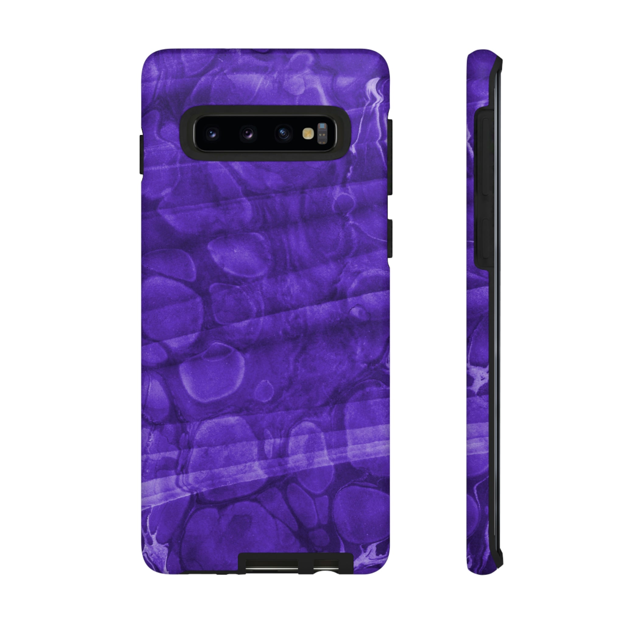 Purple Ebru Art Android Case (Protective) Samsung Galaxy S10 Matte Phone Case