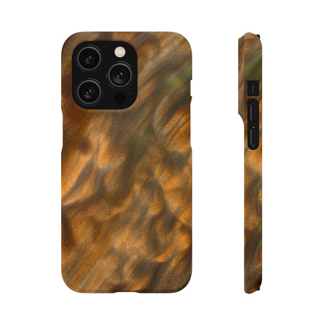 Gold Sand Ink Art iPhone Case (Slim) iPhone 14 Pro Matte Phone Case