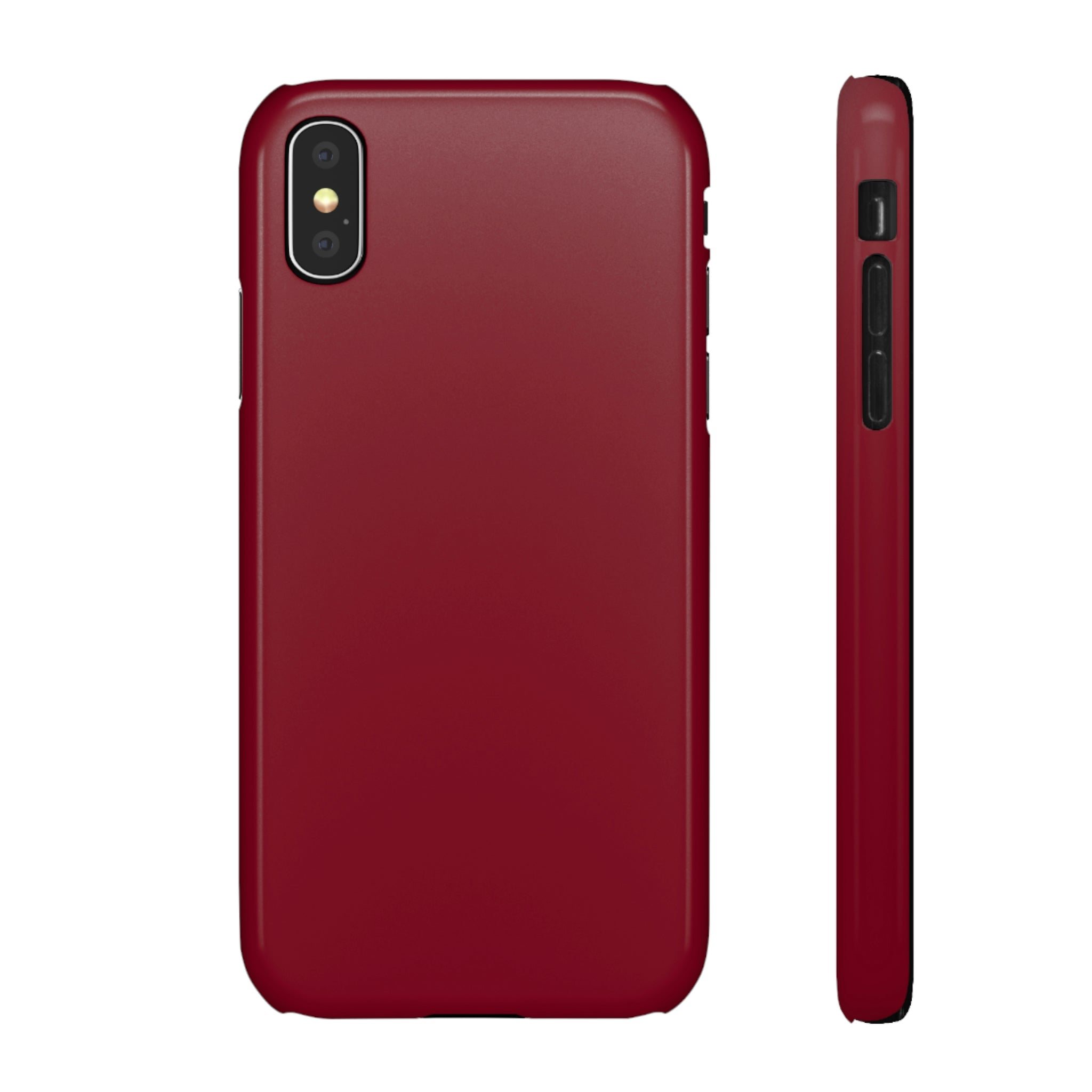 Burgundy Red iPhone Case (Slim) iPhone X Glossy Phone Case