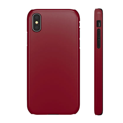 Burgundy Red iPhone Case (Slim) iPhone X Glossy Phone Case