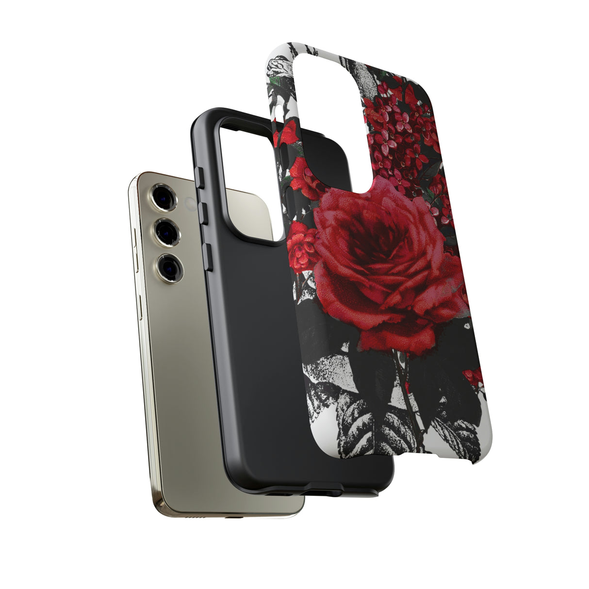 Rola Gothic Flower Samsung Case (Protective) Phone Case