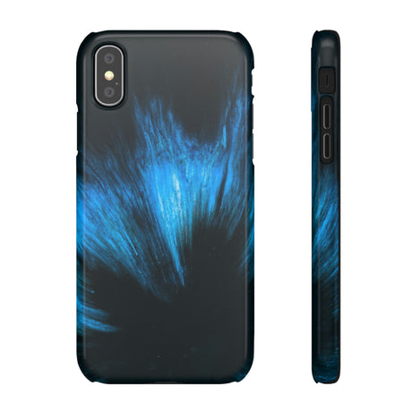 Midnight Shadow Ink Art iPhone Case (Slim) iPhone XS Glossy Phone Case