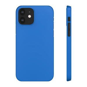 Bright Navy Blue iPhone Case (Slim) iPhone 12 Glossy Phone Case