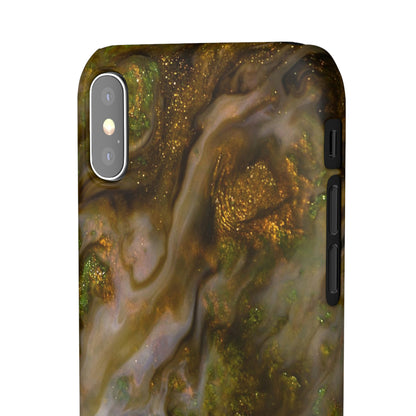 Smaragd Green Ink Art iPhone Case (Slim) Phone Case