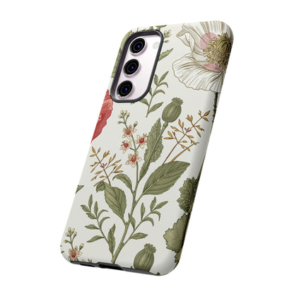 Poppy Vintage Flower Samsung Case (Protective) Phone Case