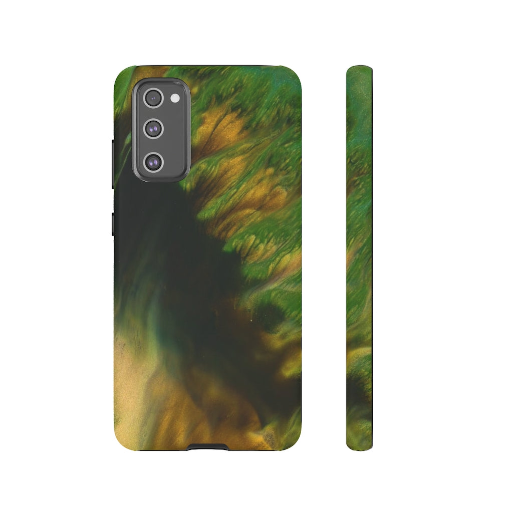 Green Forest Ink Art Android Case (Protective) Samsung S20 FE Matte Phone Case