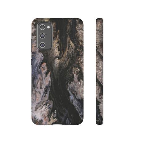 Dark Glitter Ink Art Android Case (Protective) Samsung Galaxy S20 FE Matte Phone Case