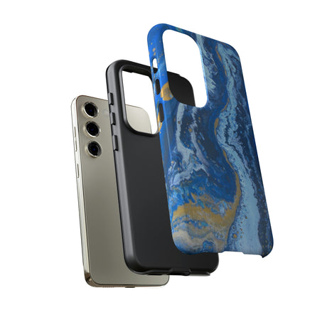 Acrylic Blue Gold Android Case (Protective) Phone Case