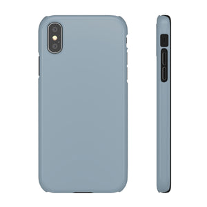 Cadet Grey iPhone Case (Slim) iPhone XS Glossy Phone Case