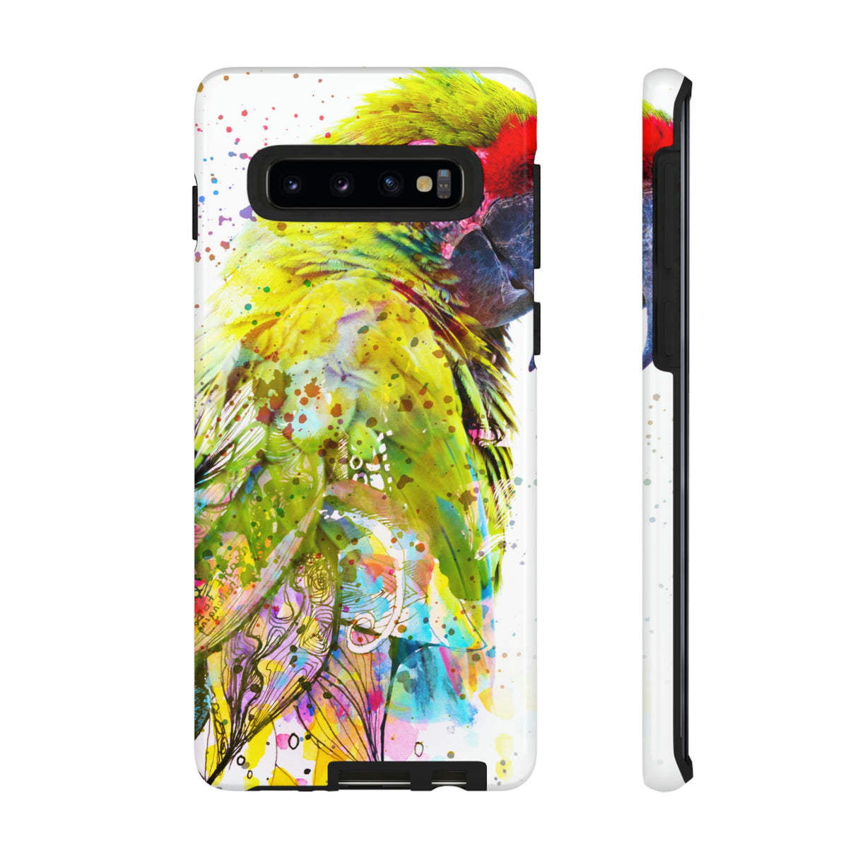 Colorful Parrot Android Case (Protective) Samsung Galaxy S10 Glossy Phone Case