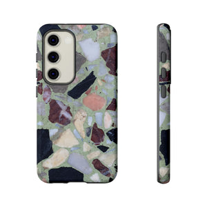 Terrazzo in Green Android Case (Protective) Samsung Galaxy S23 Glossy Phone Case