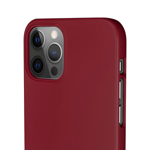 Burgundy Red iPhone Case (Slim) Phone Case