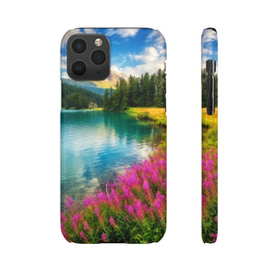 Fantastic Azure Alpine Lake Samsung/iPhone (Slim) Phone Case