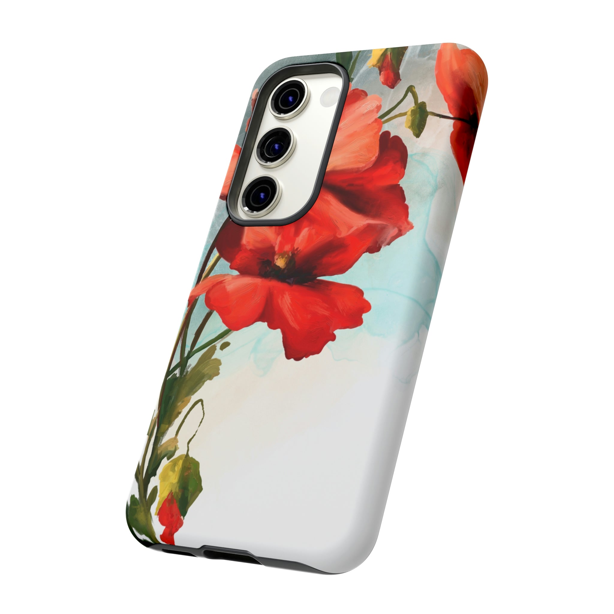 Poppy Flower Drawing Android Case (Protective) Phone Case