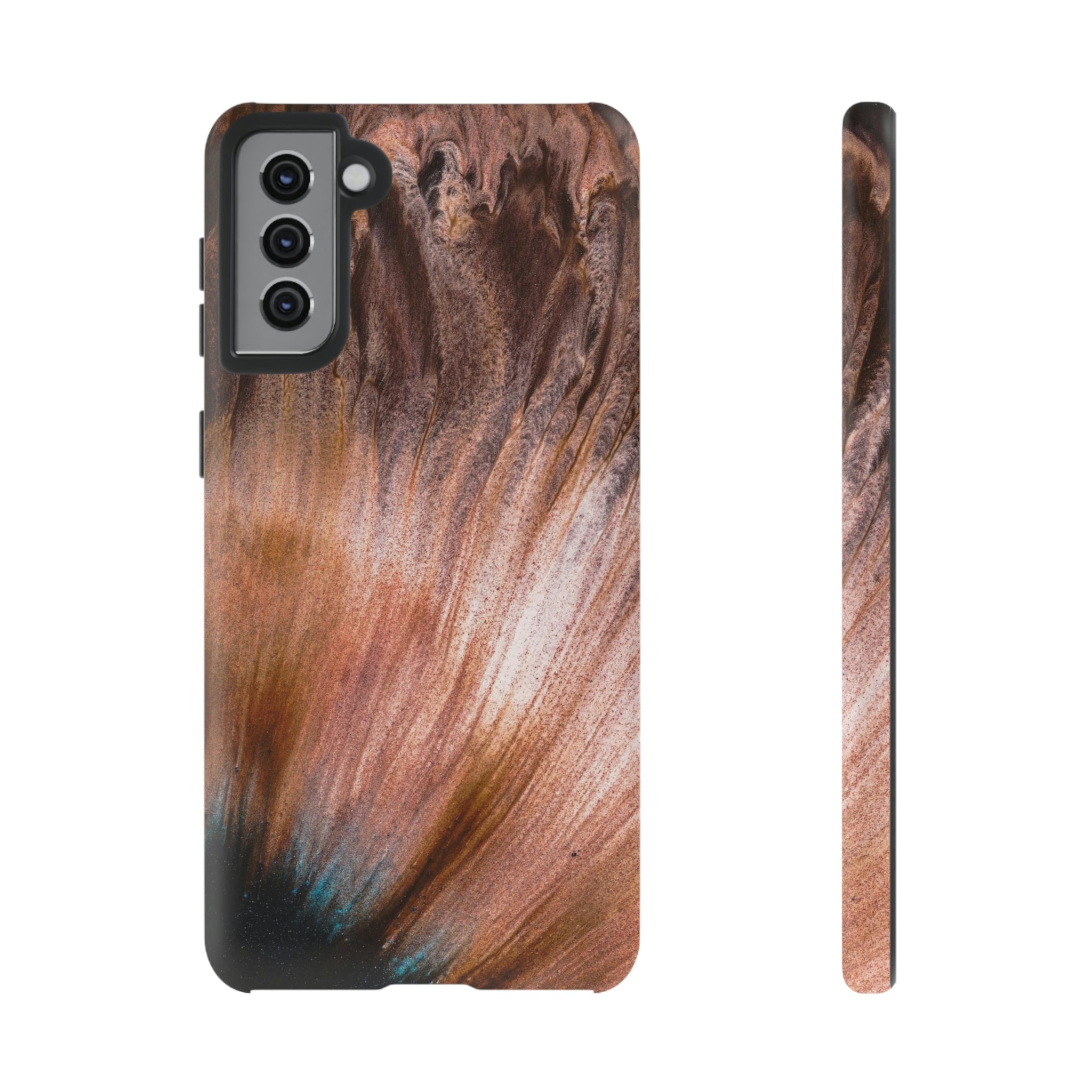 Light Brown Ink Art Android Case (Protective) Samsung Galaxy S21 Plus Matte Phone Case