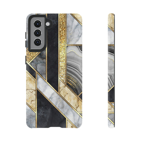 Gold Art Deco Android Case (Protective) Samsung Galaxy S21 Matte Phone Case