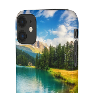 Fantastic Azure Alpine Lake Samsung/iPhone (Slim) iPhone 11 Glossy Phone Case