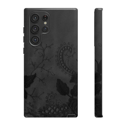 Grunbacca Gothic Flower Samsung Case (Protective) Samsung Galaxy S22 Ultra Glossy Phone Case