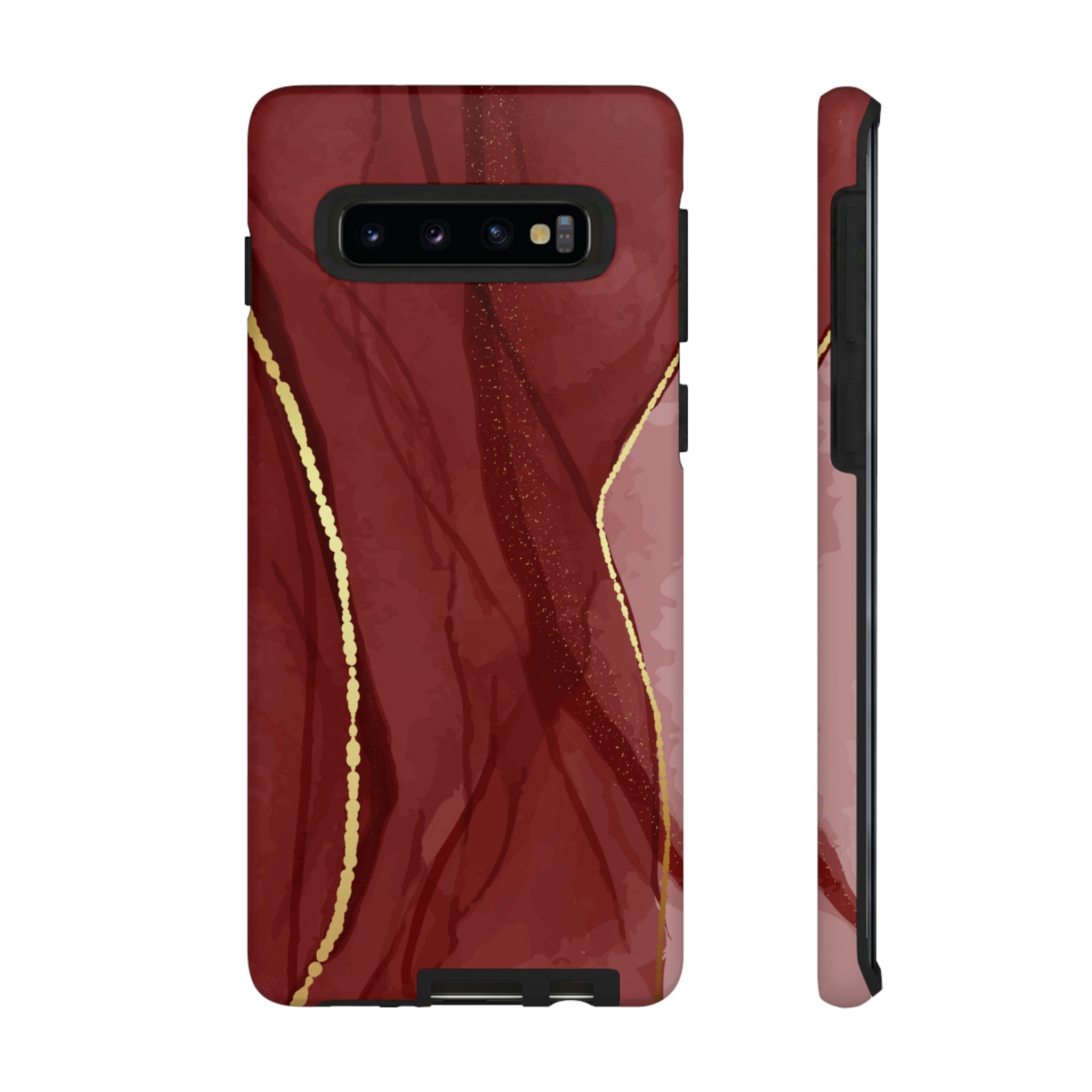 Dark Red Android Case (Protective) Samsung Galaxy S10 Matte Phone Case