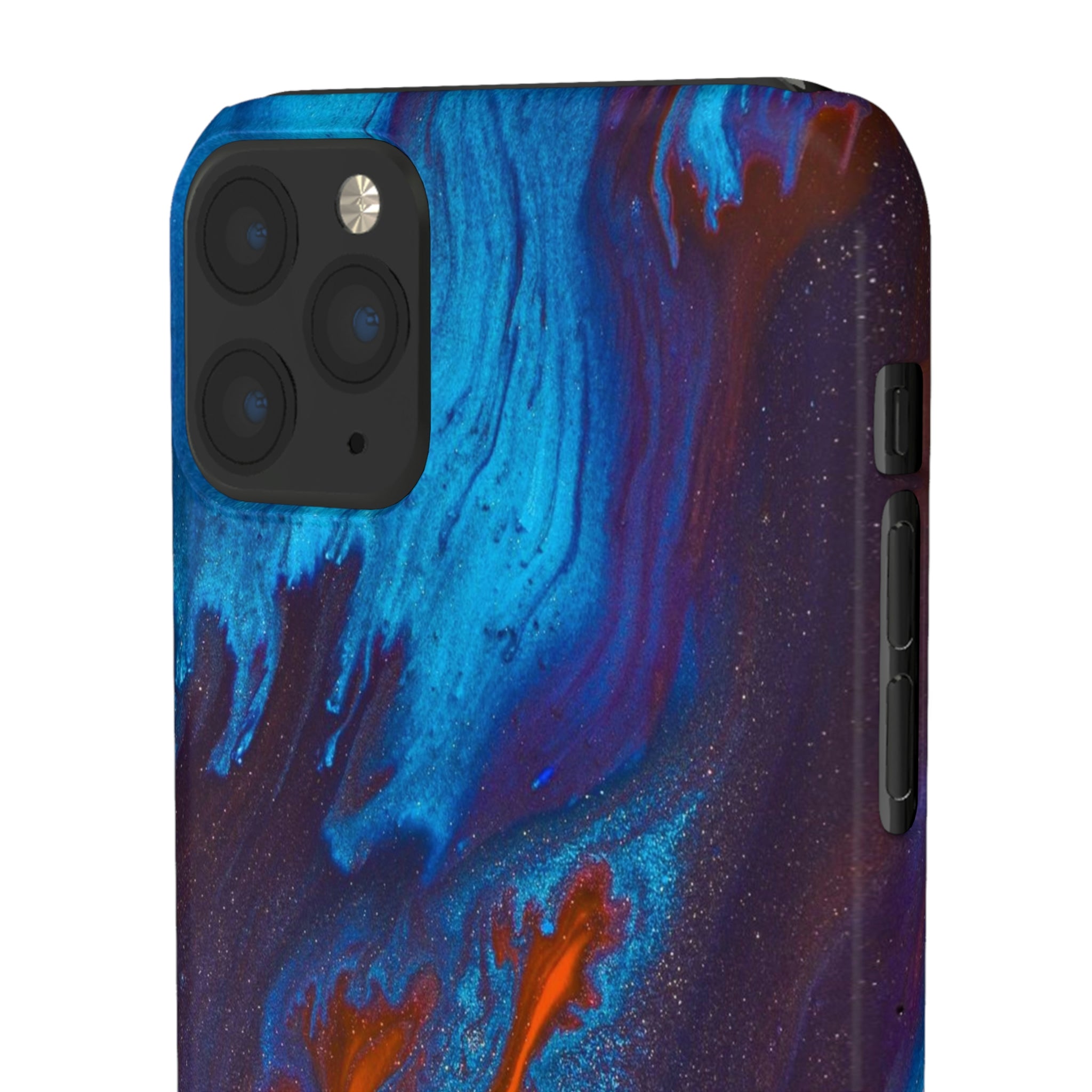 Orange Flame Ink Art iPhone Case (Slim) Phone Case