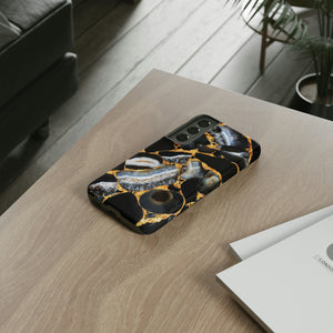 Dark Agate Marble Android Case (Protective) Phone Case