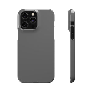 Dim Gray iPhone Case (Slim) iPhone 14 Pro Max Glossy Phone Case