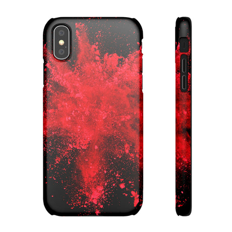 Red Explosion iPhone Case (Slim) iPhone XS Matte Phone Case