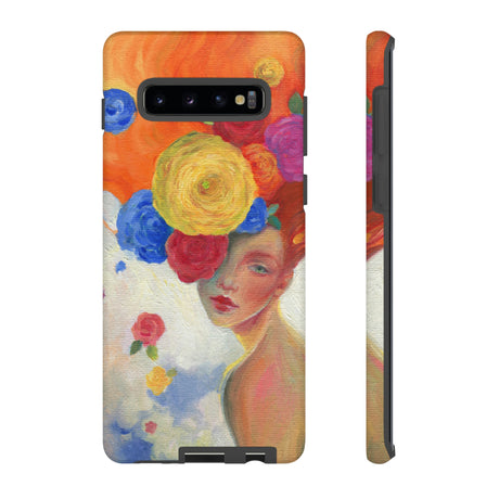 Flower Woman Android Case (Protective) Samsung Galaxy S10 Plus Matte Phone Case