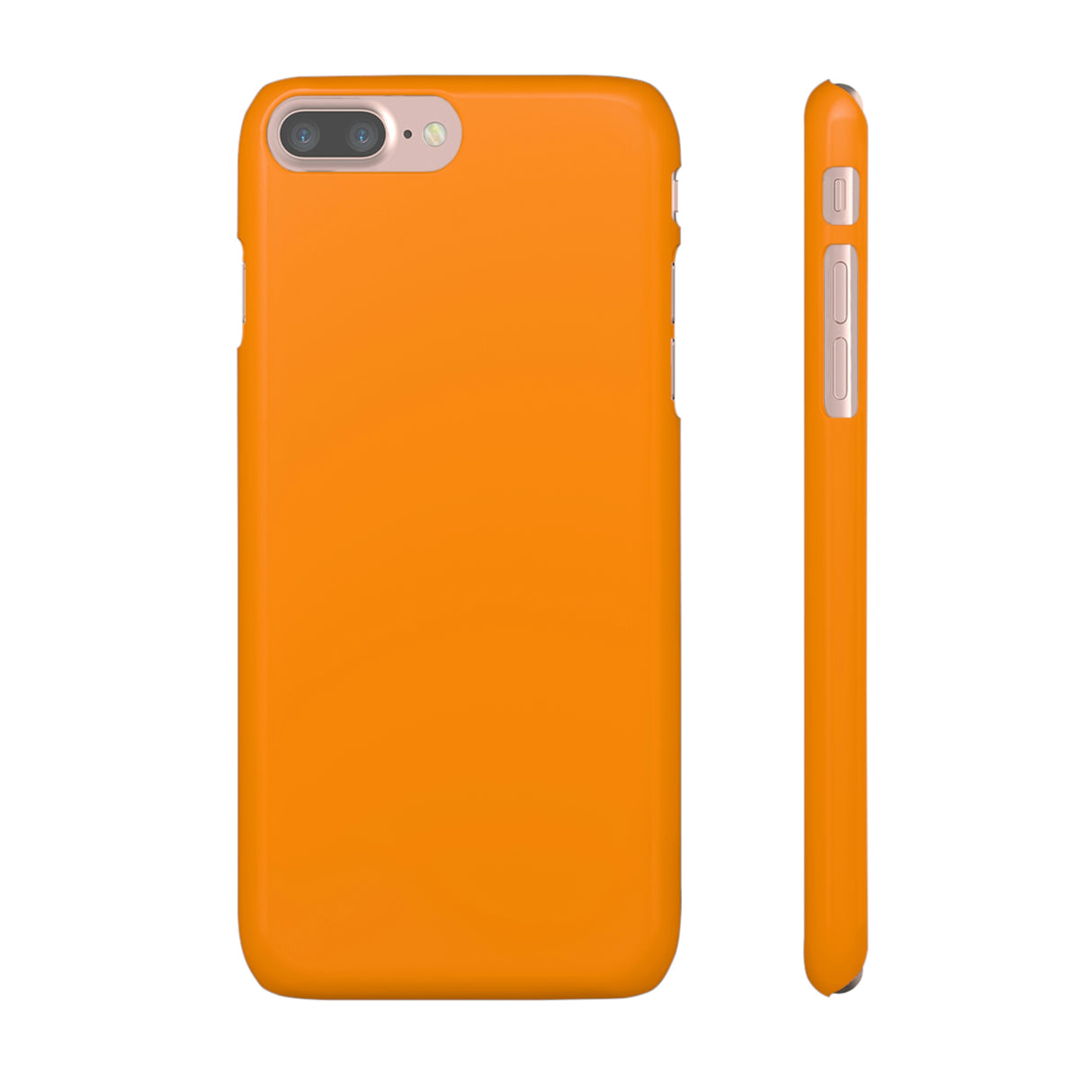 Dark Orange iPhone Case (Slim) iPhone 7 Plus Glossy Phone Case