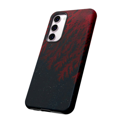 Dark Red Space Ink Art Android Case (Protective) Phone Case